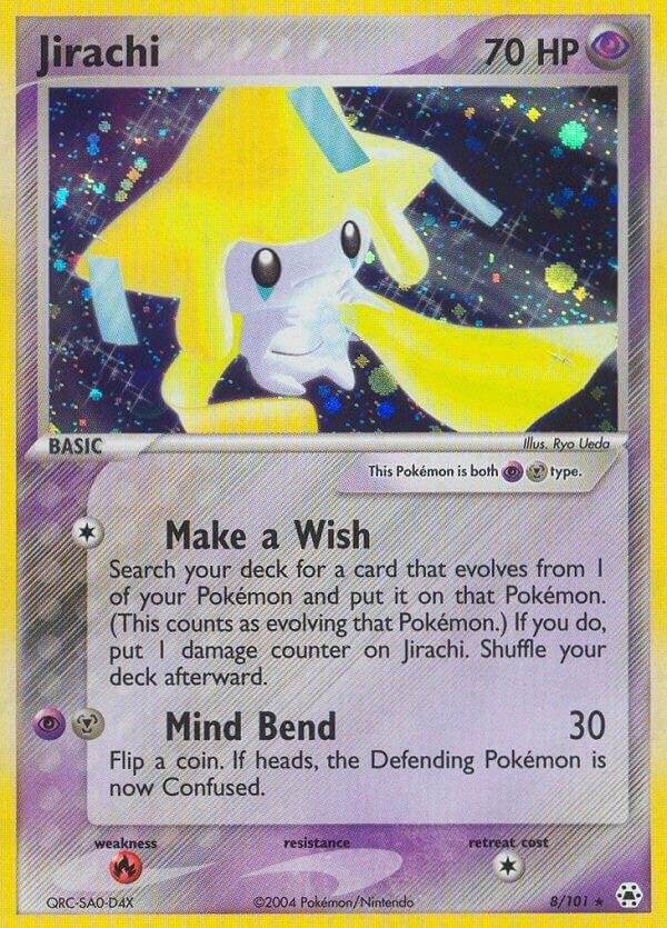 Jirachi 8/101 card from Hidden Legends