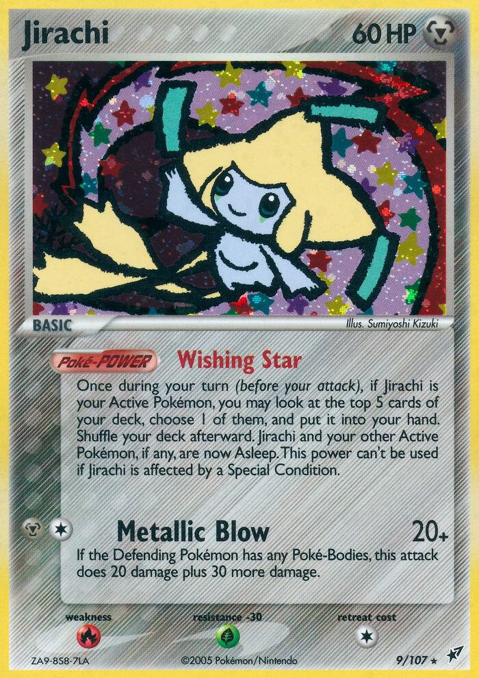 Jirachi 9/107 card from Deoxys