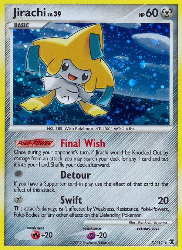 Jirachi 7/111 card from Rising Rivals