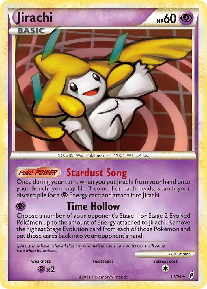 Jirachi 11/95 card from Call of Legends