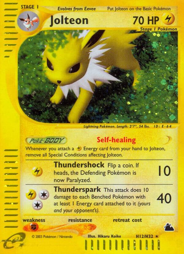 Jolteon (H12) H12/H32 card from Skyridge