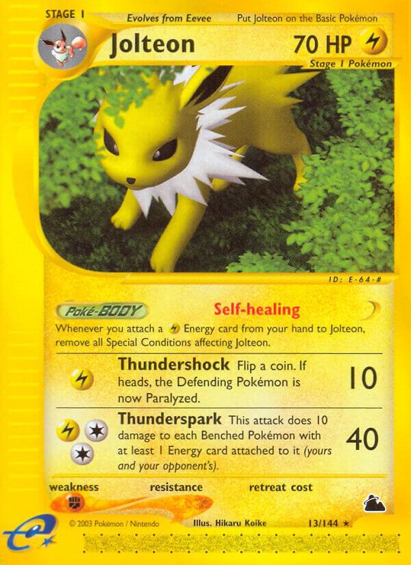 Jolteon (13) 013/144 card from Skyridge