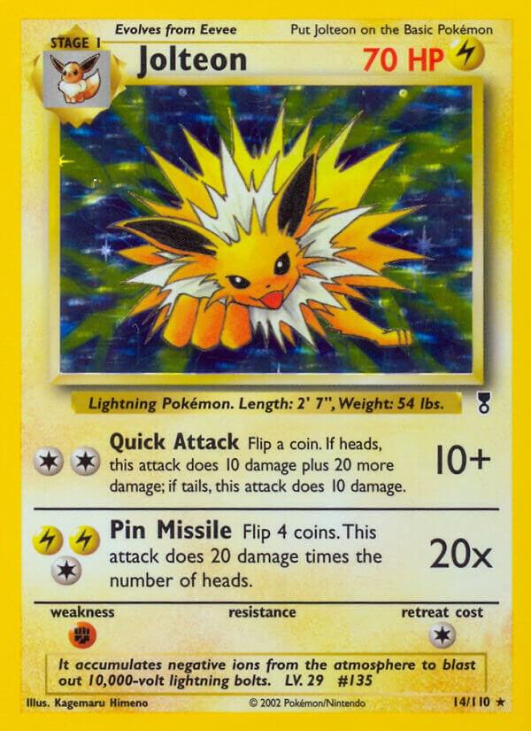 Jolteon 014/110 card from Legendary Collection