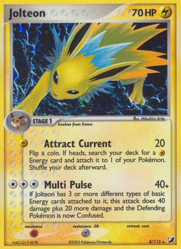 Jolteon 8/115 card from Unseen Forces