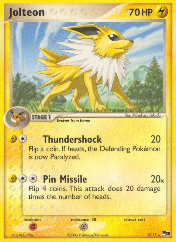 Jolteon 003/017 card from POP Series 3