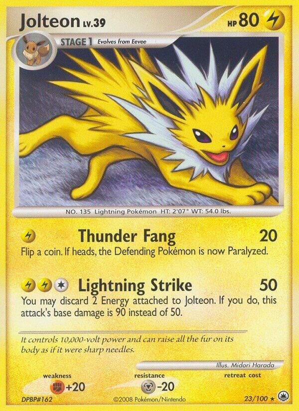 Jolteon 23/100 card from Majestic Dawn