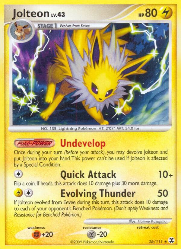 Jolteon 26/111 card from Rising Rivals