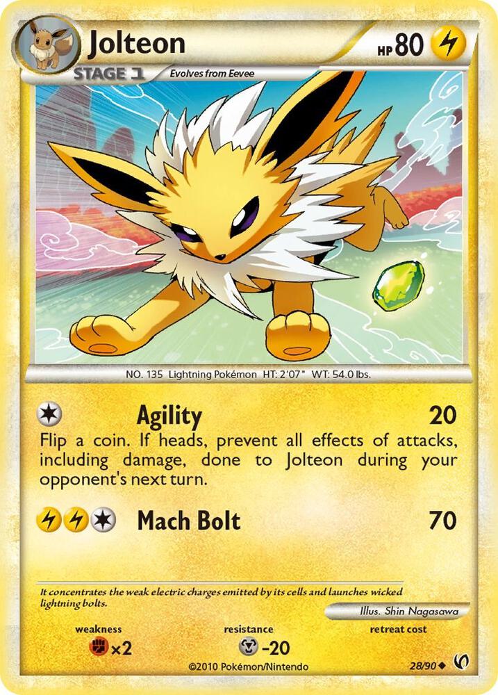 Jolteon 28/90 card from Undaunted