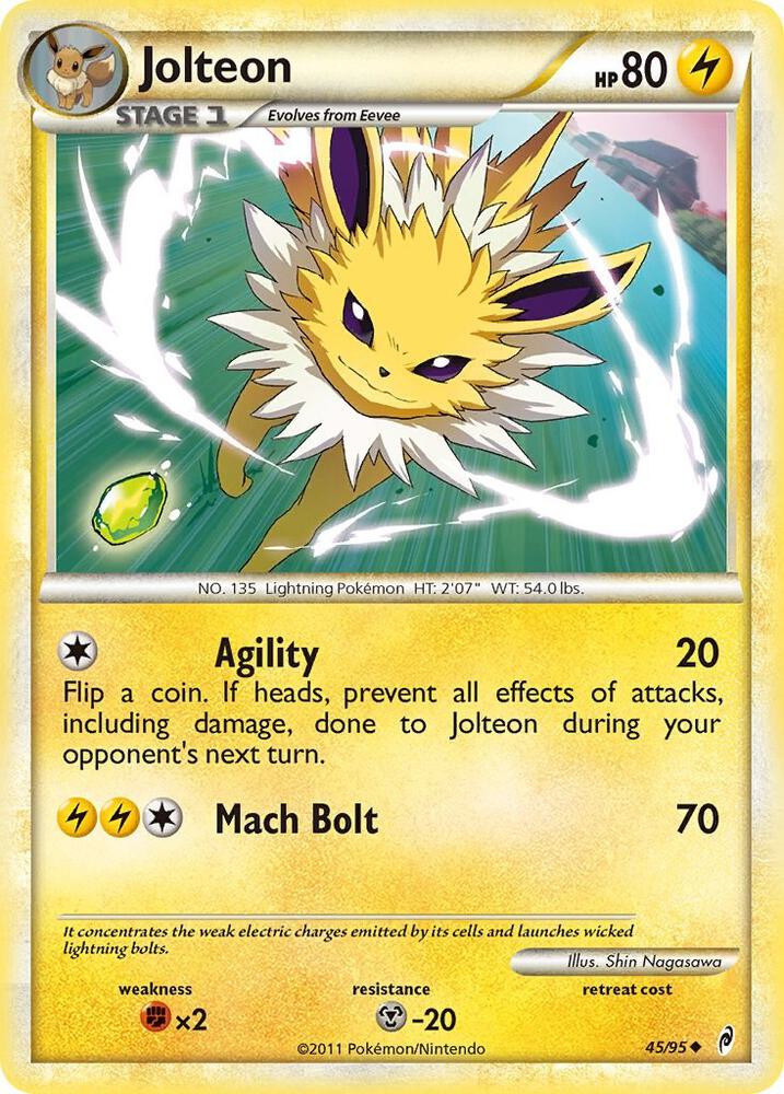Jolteon 45/95 card from Call of Legends