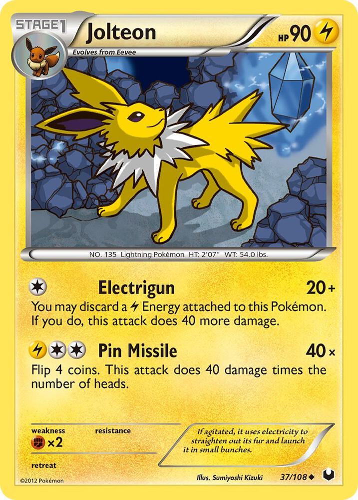 Jolteon 37/108 card from Dark Explorers