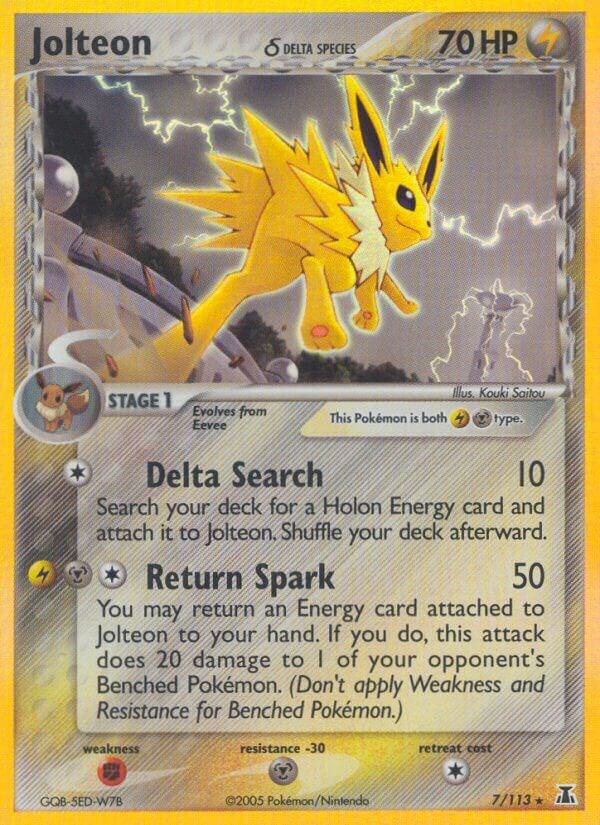 Jolteon (Delta Species) 7/113 card from Delta Species