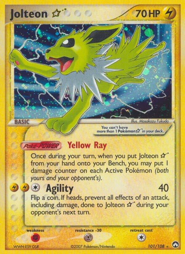 Jolteon Star 101/108 card from Power Keepers