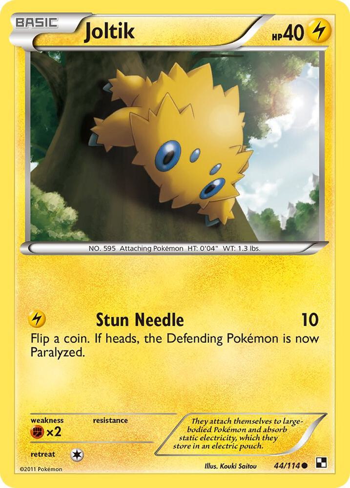 Joltik (44) 44/114 card from Black and White