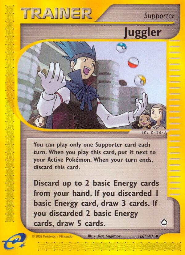 Juggler 126/147 card from Aquapolis