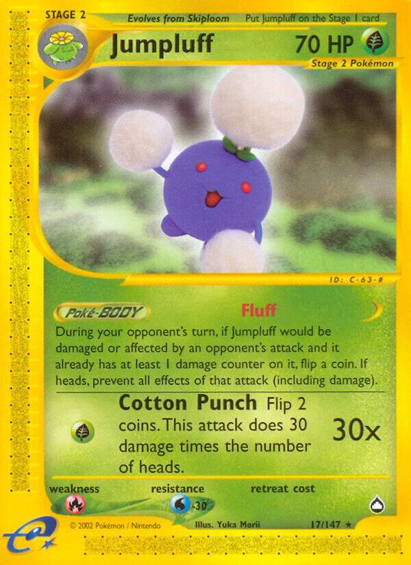 Jumpluff 017/147 card from Aquapolis