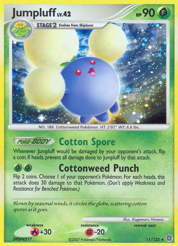 Jumpluff 11/132 card from Secret Wonders