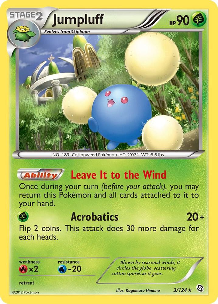 Jumpluff 3/124 card from Dragons Exalted