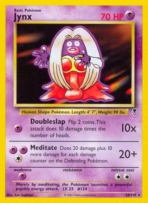 Jynx 026/110 card from Legendary Collection