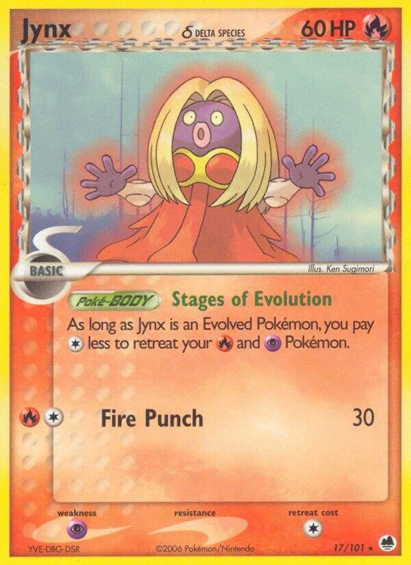 Jynx (Delta Species) 17/101 card from Dragon Frontiers