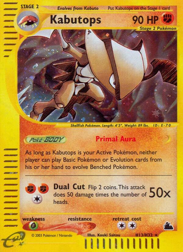Kabutops (H13) H13/H32 card from Skyridge