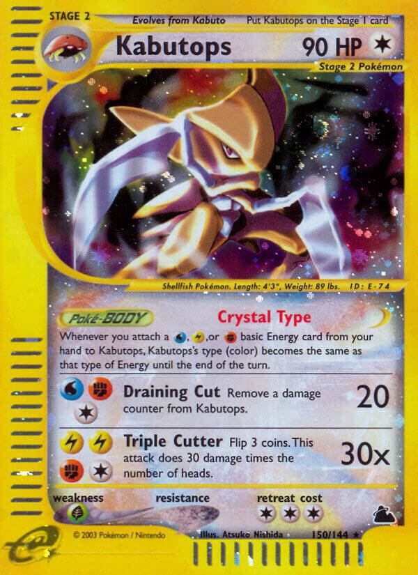 Kabutops (150) 150/144 card from Skyridge