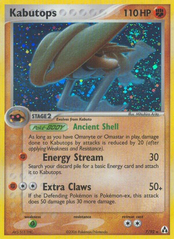 Kabutops 7/92 card from Legend Maker