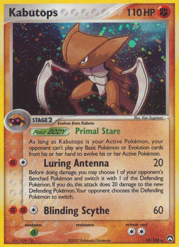 Kabutops 10/108 card from Power Keepers