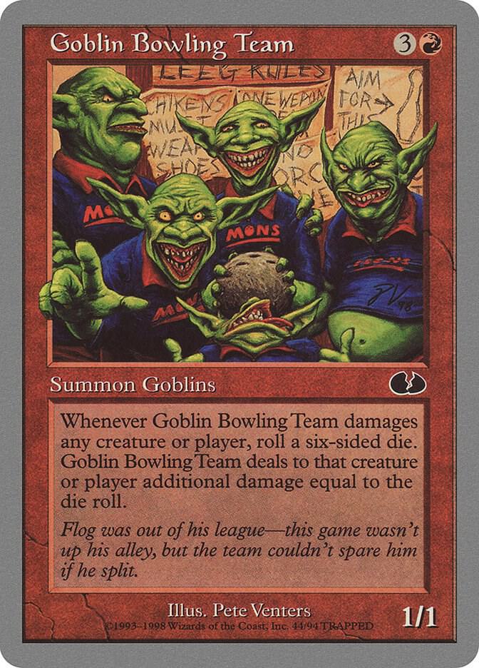 Goblin Bowling Team 44 card from Unglued