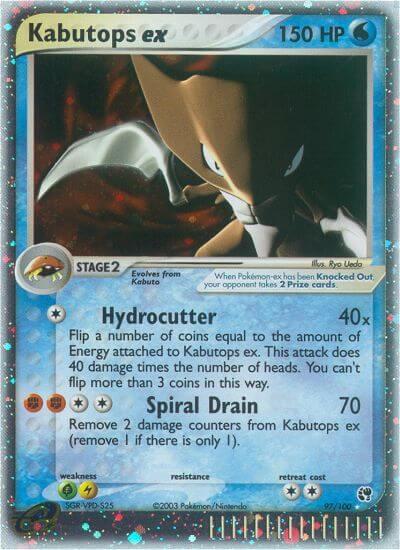 Kabutops ex 97/100 card from Sandstorm