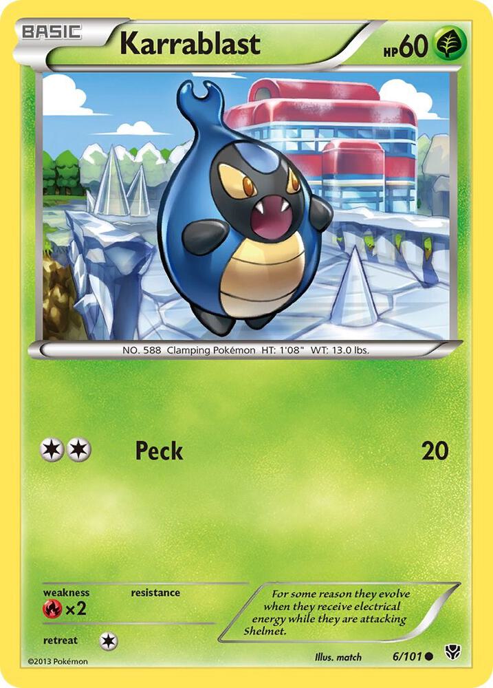Karrablast 6/101 card from Plasma Blast