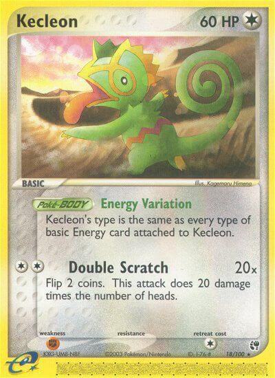 Kecleon 18/100 card from Sandstorm