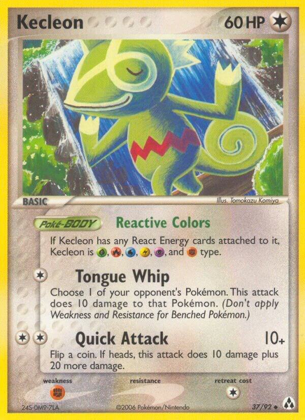 Kecleon 37/92 card from Legend Maker