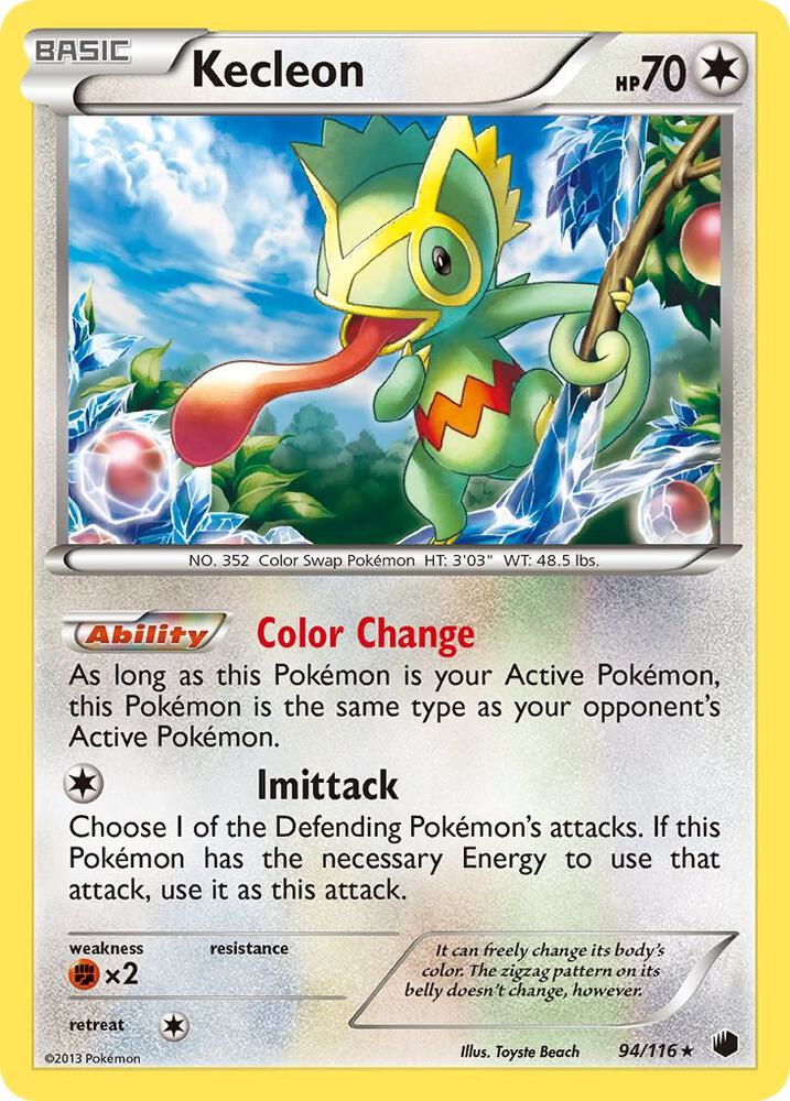 Kecleon 94/116 card from Plasma Freeze