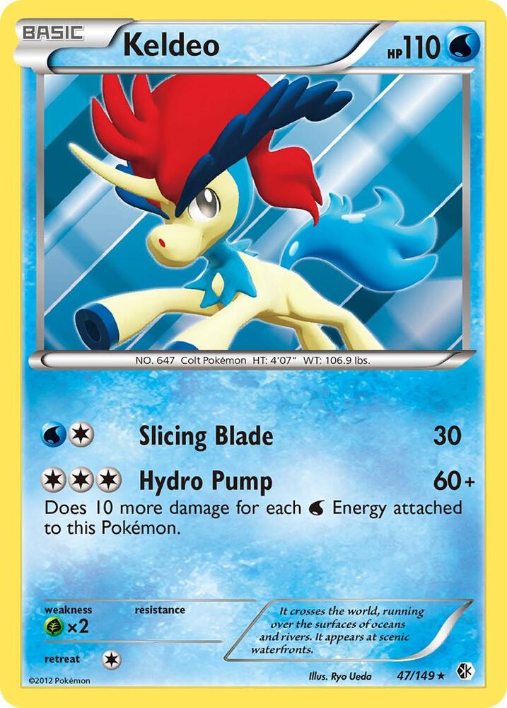 Keldeo (47) 47/149 card from Boundaries Crossed