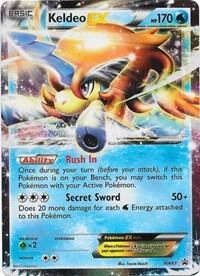 Keldeo EX BW61 card from Black and White Promos