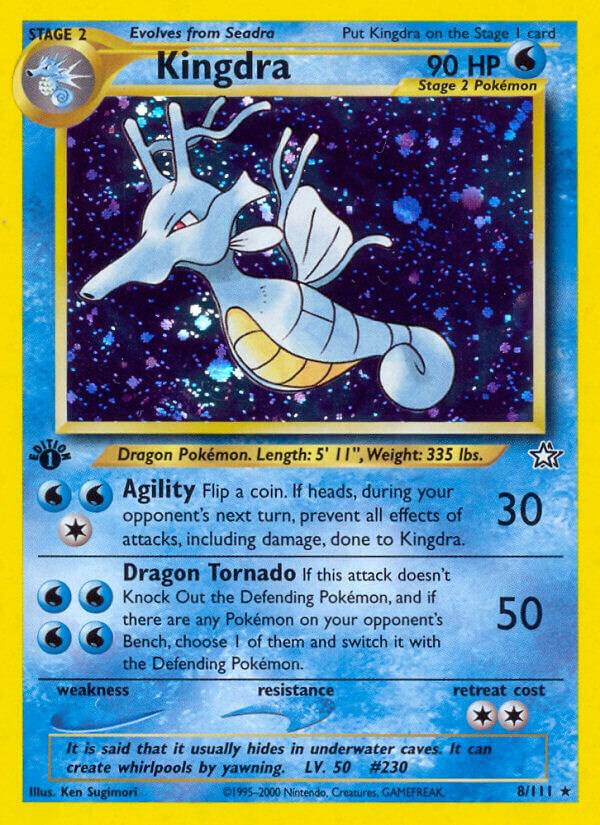 Kingdra 008/111 card from Neo Genesis