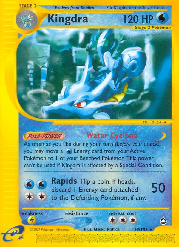 Kingdra (19) 019/147 card from Aquapolis