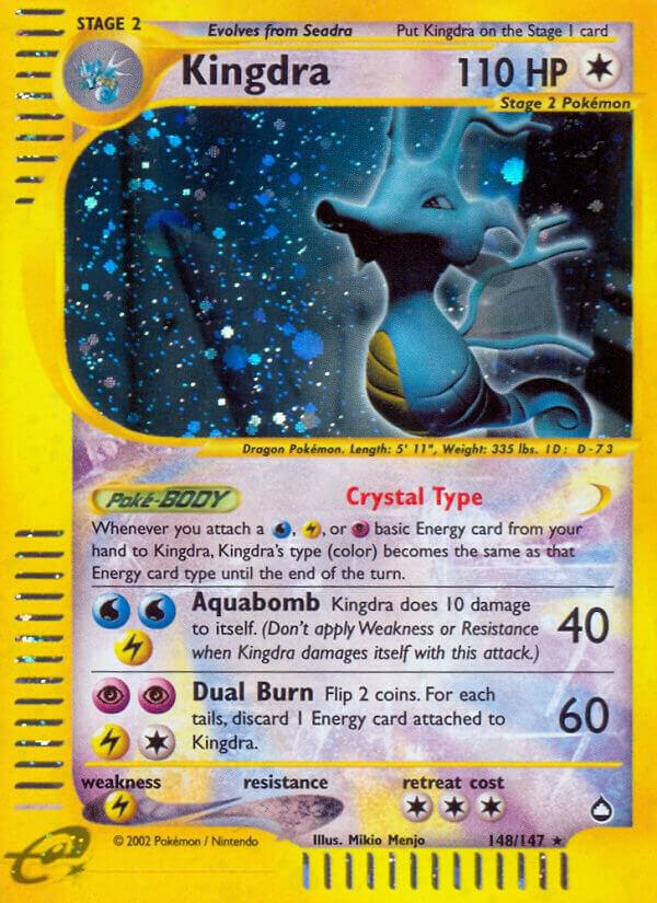 Kingdra (148) 148/147 card from Aquapolis