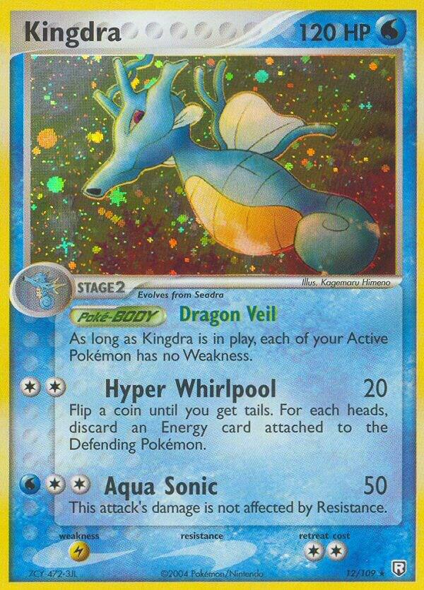 Kingdra 12/109 card from Team Rocket Returns