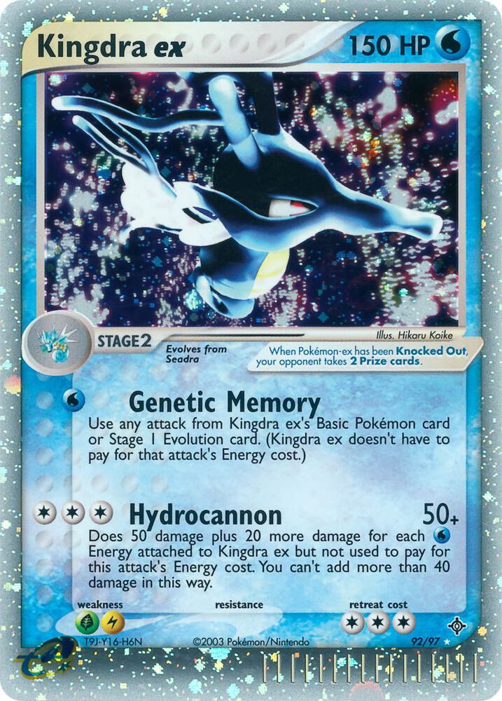Kingdra ex 92/97 card from Dragon
