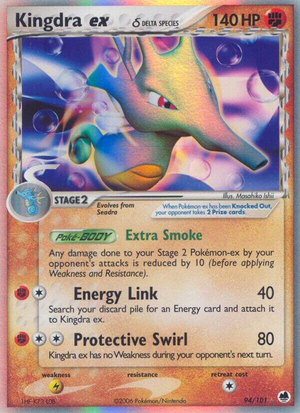 Kingdra ex (Delta Species) 94/101 card from Dragon Frontiers