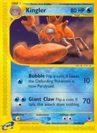 Kingler (50) 050/165 card from Expedition
