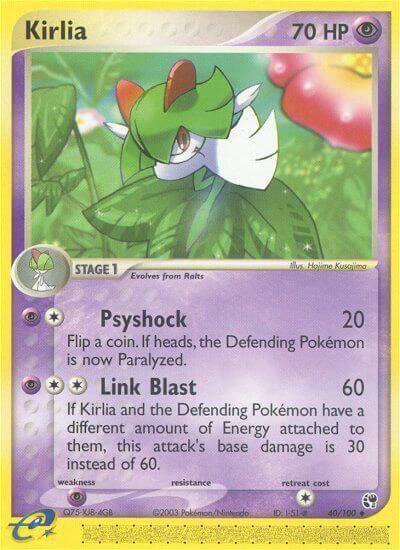 Kirlia 40/100 card from Sandstorm