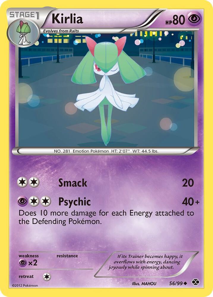 Kirlia 56/99 card from Next Destinies