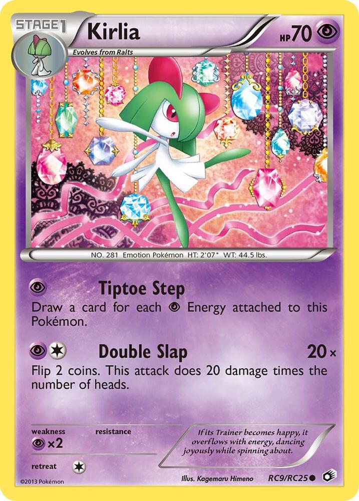 Kirlia RC9/RC25 card from Legendary Treasures: Radiant Collection