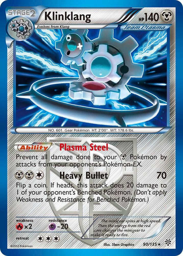 Klinklang (Team Plasma) 90/135 card from Plasma Storm