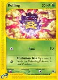 Koffing 114/165 card from Expedition