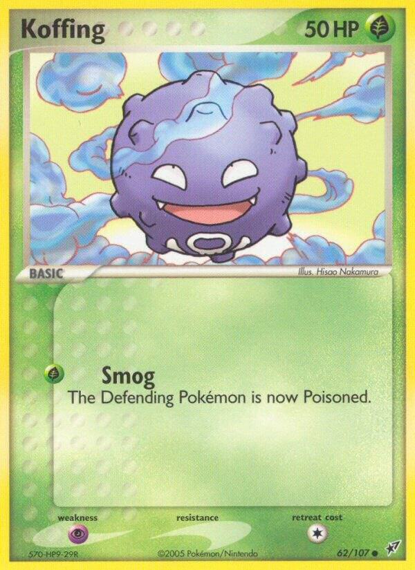 Koffing 62/107 card from Deoxys