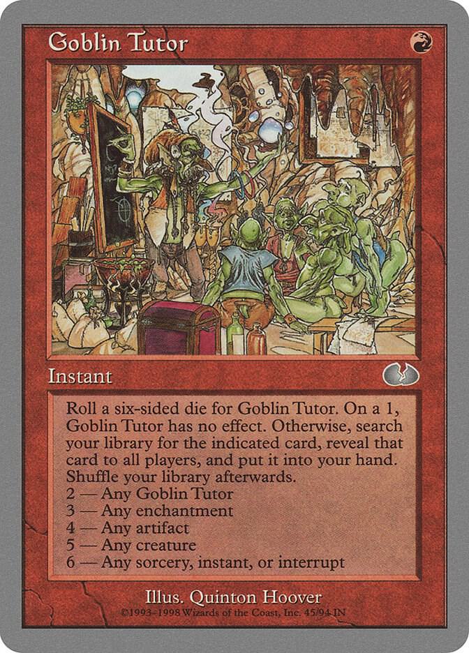 Goblin Tutor 45 card from Unglued