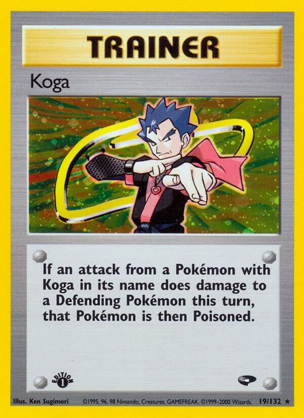 Koga (19) 019/132 card from Gym Challenge